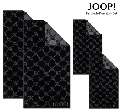 Produktbild von JOOP! Handtuch Duschtuch Set 4-teilig 1611-90 Cornflower schwarz