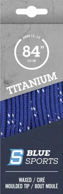 Produktbild von Schnürsenkel Blue Sports Titanium Pro gewachst blau 120"/304cm