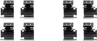 Produktbild von HELLA 8DZ 355 203-061 Zubehörsatz Scheibenbremsbelag für VW GOLF VI (5K1) TOURAN (1T1, 1T2) für OPEL Corsa D Schrägheck (S07) für AUDI A3 Sportback