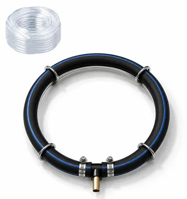 Teichbelüfterring, Ø 35 cm, Schlauch-Ø 8 mm, schwarz
