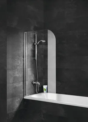 Produktbild von SCHULTE Badewannenaufsatz 1-teilig Komfort 80 x 140 cm Klarglas Profilfarbe chromoptik D1650 41 50 140