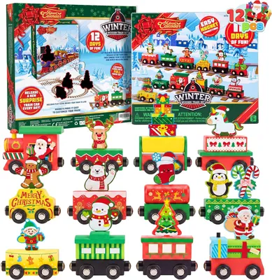 Productafbeelding van Adventskalender kerst 12 dagen aftellingskalender - Set van 12 - Klasbeloningen
