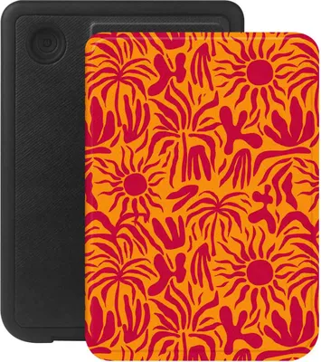Immagine prodotto di Selencia Custodia a libro Kobo Clara Colour / Clara BW - Tropical Vibes Apricot