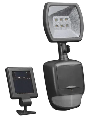 Immagine prodotto di Faretto Regolabile Solare Led Con Sensore - mm.386x128x50 - 120 lumen