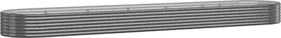 Obrázek produktu pro vidaXL Zvýšené lůžko Pozinkovaná ocel 507x100x36 cm Antracitová barva