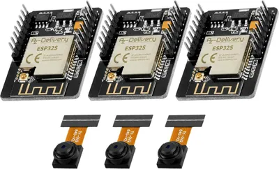 Produktbild von AZ-Delivery Mikrocontroller ESP32-Cam Modul (ESP32 Wifi/Bluetooth Modul inklusive Kamera) kompatibel mit Arduino, 3x Set