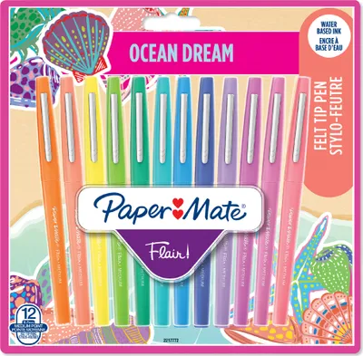 Image de Paper:Mate feutre Flair "Ocean Dream" étui de 12 pièces