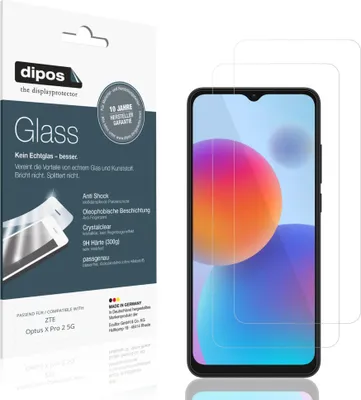 Immagine prodotto di 2x Pellicola Protettiva per ZTE Optus X Pro 2 5G Protezione Vetro Flessibile 9H dipos