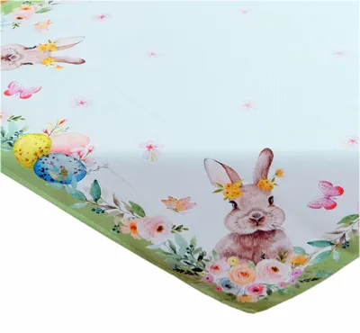 Image de Nappe Chemin de table Impression Lapin de Pâques Œufs de Pâques 85 x 85 cm