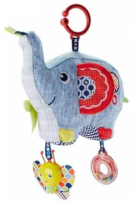 Image de Mon éléphant d'activités - fisher price - dyf88 - peluche d'éveil bébé