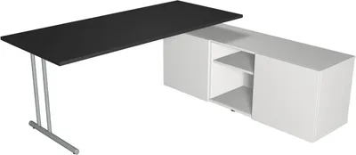 Produktbild von Schreibtisch start up BxT 180x80 mit Sideboard anthrazit