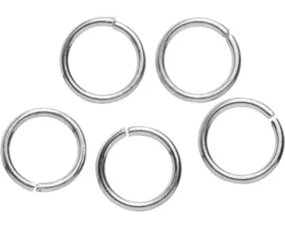Produktbild von Glorex Zwischenringe 8 mm 20 Stück, silberfarben