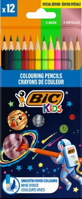 Image de Bic 301839 BIC KIDS Crayons de couleur Cosmo, hexagonaux, boîte en carton de 12