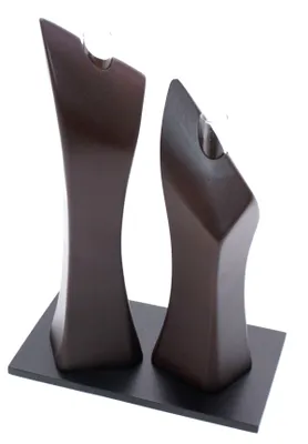 Produktbild von Vase Holz 15x9x21cm