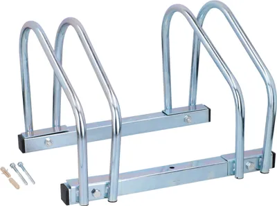 Produktbild von Dunlop Fahrradständer für 2 Fahrräder Aluminium - Für Wand- oder Bodenmontage