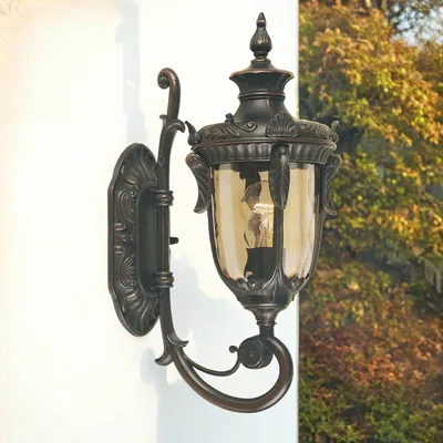 Obrázek produktu pro Venkovní nástěnné svítidlo nostalgická dvorní lampa v bronzové barvě rustikální opulentní venkovní lampy AMY starožitné přední dveře balkonu