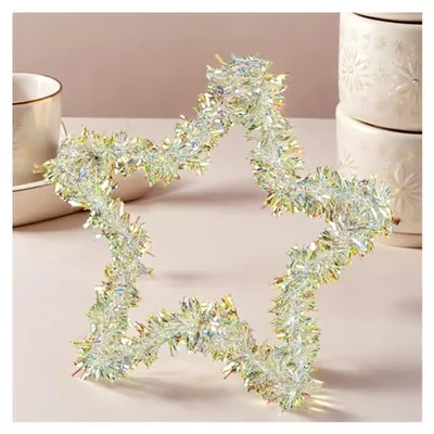 Produktbild von Metallring - 20 cm Traumfänger Sternen Rahmen, 5 Stück Hochzeitskranz Deko - für Geburtstag, Hochzeit, Party, Bastelarbeiten, Makramee, Tischdekoration, Feiertag