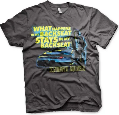 Produktbild von Knight Rider T-Shirt - Backseat (schwarz) L