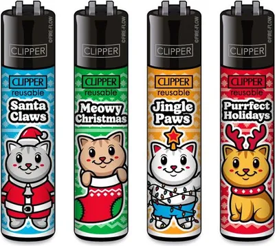 Produktbild von Clipper Reibrad Meowy Catmas, 4 Stück