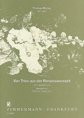 Produktbild von 4 Trios aus der Renaissancezeitfür 3 Klarinetten in B