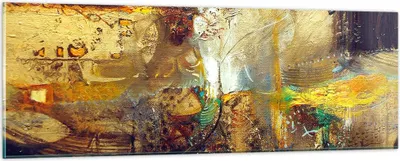 Produktbild von Bilder auf glas - Abstraktion modern - 90x30cm - Glasbilder - Wandbilder - Kunstdruck - zum Aufhängen bereit - Wanddekoration aus Glas - Glas Bilder - Wandbild auf Glas - Einteilig - GAB90x30-3483