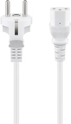 Zdjęcie produktu dla Goobay 96039, 2 m, Wtyczka zasilająca typu F, C13 panel, H05VV-F3G, 250 V