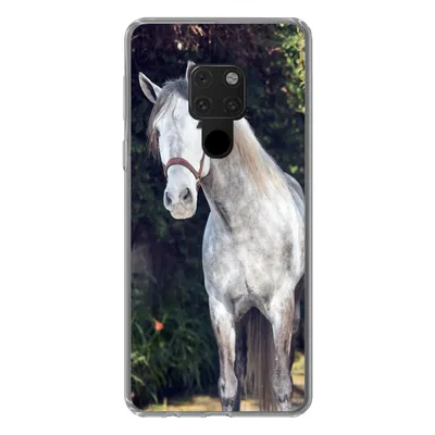 Produktbild von MuchoWow® Handyhülle Schutzhülle Hülle für Huawei P40 Lite Pferd - Halfter - Natur Silikon Softcase Handy Hülle - Handy