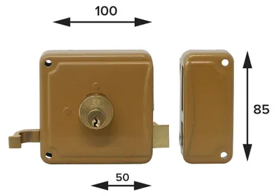 Immagine prodotto di SERRATURA PORTONCINO 'P20' FACCHINETTI E50 Sx - Scatola 100x85 mm