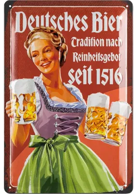 Produktbild von LANOLU Blechschilder retro Bier Bar Deko, Metallschilder mit Spruch für Partyraum, Küche, Bardeko, Cocktail Schild als Geschenk 20x30cm