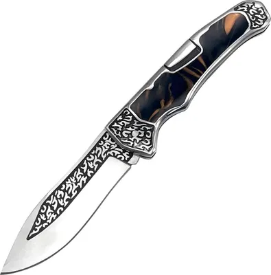 Obrázek produktu pro Outdoorový skládací nůž A3154 - Hnědá/Černá KP39513