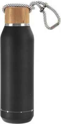 Obrázok produktu pre Orion Termo fľaša z nerezovej ocele/bambusu 0,6 l čierna