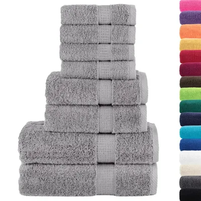 Immagine prodotto di Set ASciugamani SOLUND 8 pz Grigio 600 gsm