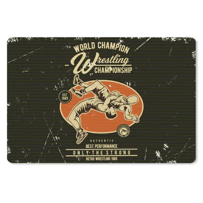 Produktbild von MuchoWow® Mauspad Mousepad Jahrgang - Ringen - Sport 27x18 cm - Mousepads - Maus Mat - Pad - Mausunterlage - Büroartikel - Desk Matten