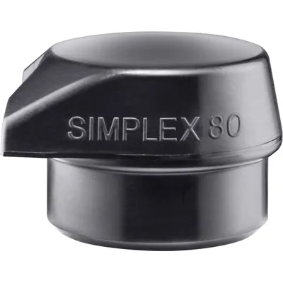 Produktbild von HALDER SIMPLEX Ersatzeinsatz Gummikomposition mit Standfuß schwarz 80mm