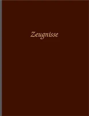 Produktbild von ADINA Zeugnismappe 10 Hüllen bordeaux Lederoptik Vinyl festem Einband