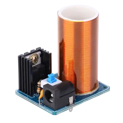 Obrázek produktu pro Mini Teslova cívka vzdálený LED jiskrový modul, elektronický DIY DC12V hotový výrobek