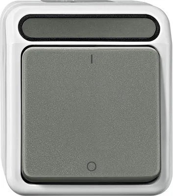 Produktbild von Merten MEG3644-8029 Ausschalter, 3-polig, lichtgrau, AQUASTAR