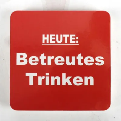Produktbild von Untersetzer Bierdeckel mit Spruch 15er Set, 9x9cm, 8 Designs