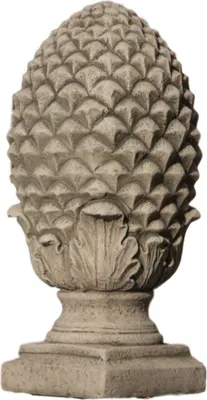 Produktbild von Pinienzapfen aus Steinguss für ihren Garten oder Ballustrade Frostfest Witterungsbeständig und Neu 48cm Höhe, DE-1225