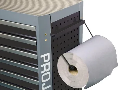 Produktbild von Projahn Zubehör Werkstattwagen mit Vierkantlochung Papierrollenhalter bis Rollenbreite 390 mm Schwarz