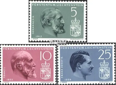 Produktbild von Briefmarken Liechtenstein 1962 Mi 415-417 (kompl.Ausg.) postfrisch Fürsten