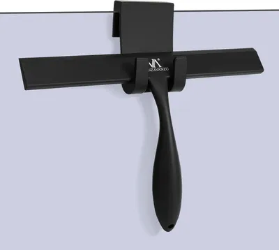Imagen del producto de Limpiacristales para ducha, con mango de silicona antideslizante, 28 cm