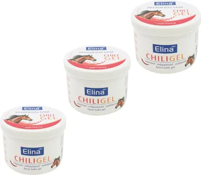Produktbild von 3x500 ml Elina Hautcreme Pferdebalsam Chili in Gel-Form