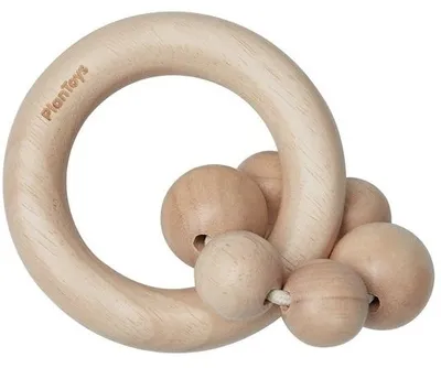 Produktbild von Holzrassel mit Perlen, Plan Natural Series, Plan Toys 5266