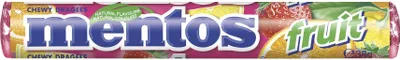 Produktbild von Mentos Fruit Kaudragees 1 Rolle mit leckerem Fruchtgeschmack 38g