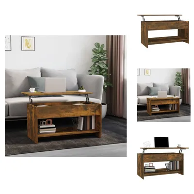 Obrázek produktu pro vidaXL Konferenční stolek kouřový dub 102x50x52,5 cm materiál na bázi dřeva - Konferenční stolky