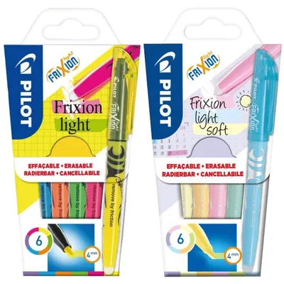 Produktbild von Pilot Pen FriXion Light, Radierbarer Textmarker (Pastell + Neon 12tlg. Set)
