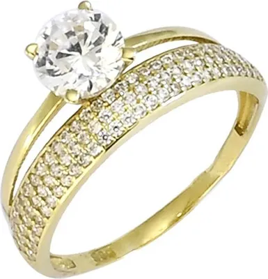 Produktbild von Goldring Glare1626 aus Gold mit Zirkoniumdioxid, hypoallergen, 2,83 g, 26x22,5x8 mm