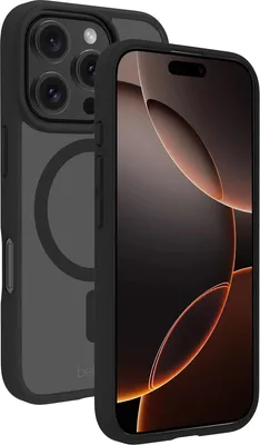 Image de BeHello Case pour iPhone 16 Pro - MagSafe - Flexible - Antichoc - Noir transparent
