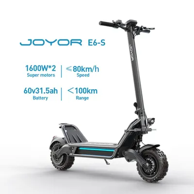 Produktbild von E6-S E-Scooter, 2×1600 W, 60 V 31,5 Ah, 11 Zoll, max. Belastung 150 kg